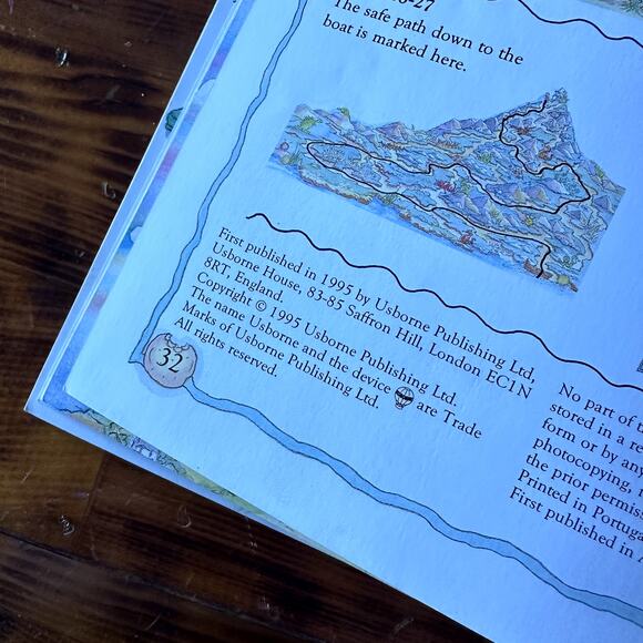 Vintage '96 Usborne Young Puzzle Adventure Dragon In The Cupboard Paperback Book - Picture 2 of 8